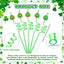 80 Popotes Plástico Reutilizables San Patricio Gnomo Decoración