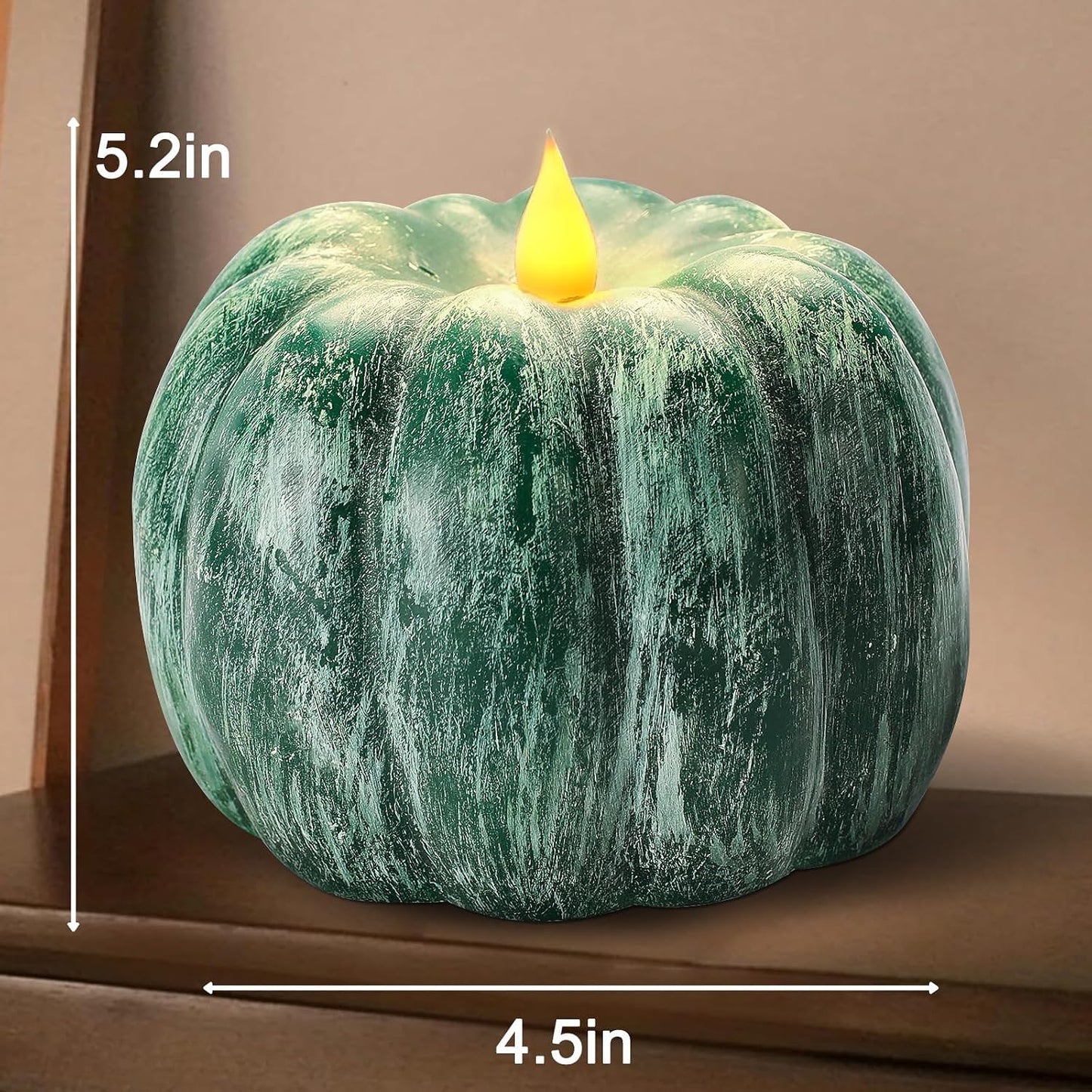 Velas led parpadeantes calabaza batería temporizador otoño