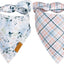 Paquete 2 Bandanas Perros Tela Poliéster Ajustable