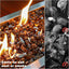 Vidrio hoguera 20lb reflectante cobre 1/2" para chimenea
