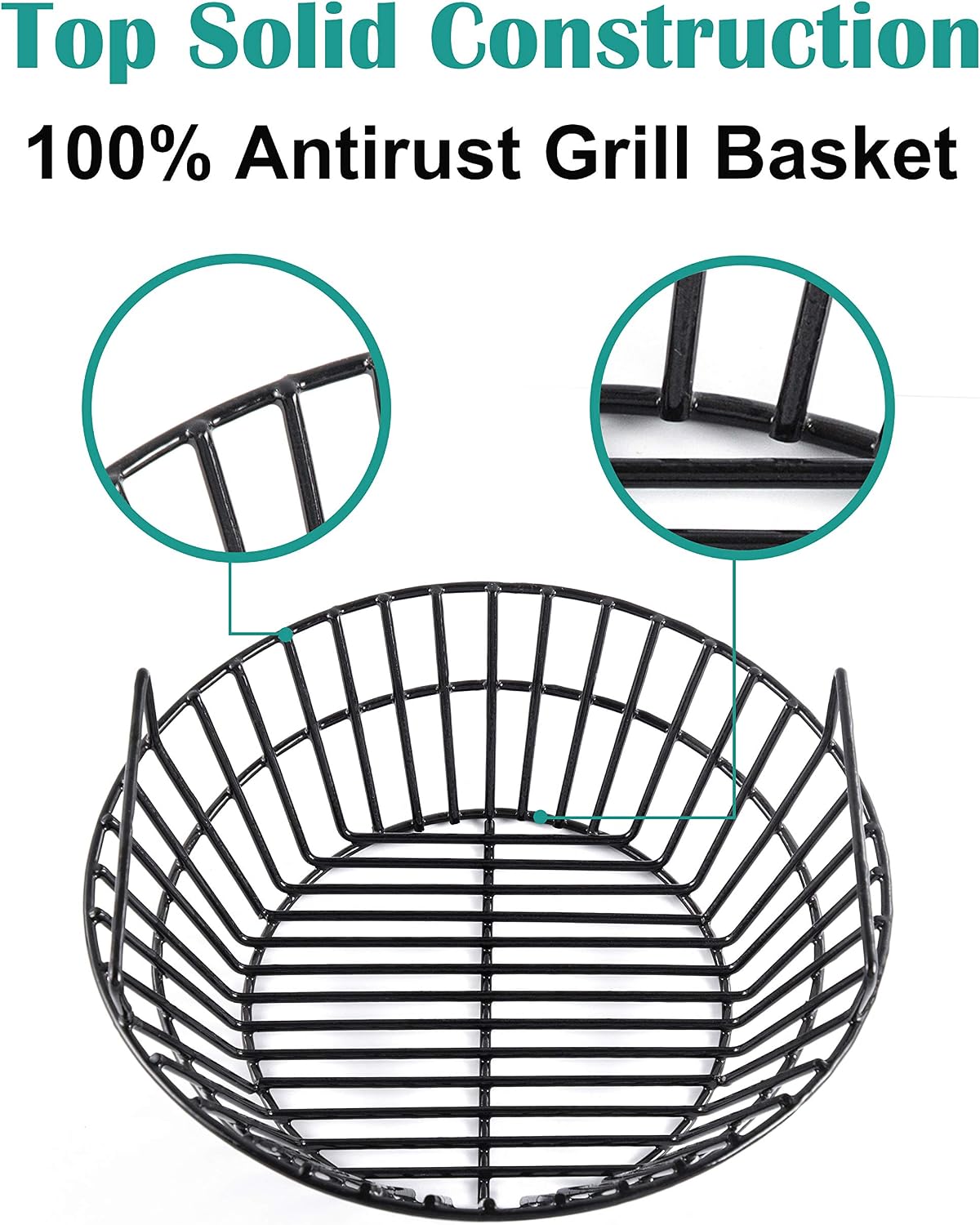 Cesta ceniza carbón parrilla grande acero porcelana resistente