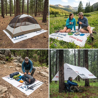 Lona camping ultraligera Tyvek múltiples tamaños