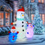 Muñeco nieve inflable 6ft con luces LED impermeable Navidad