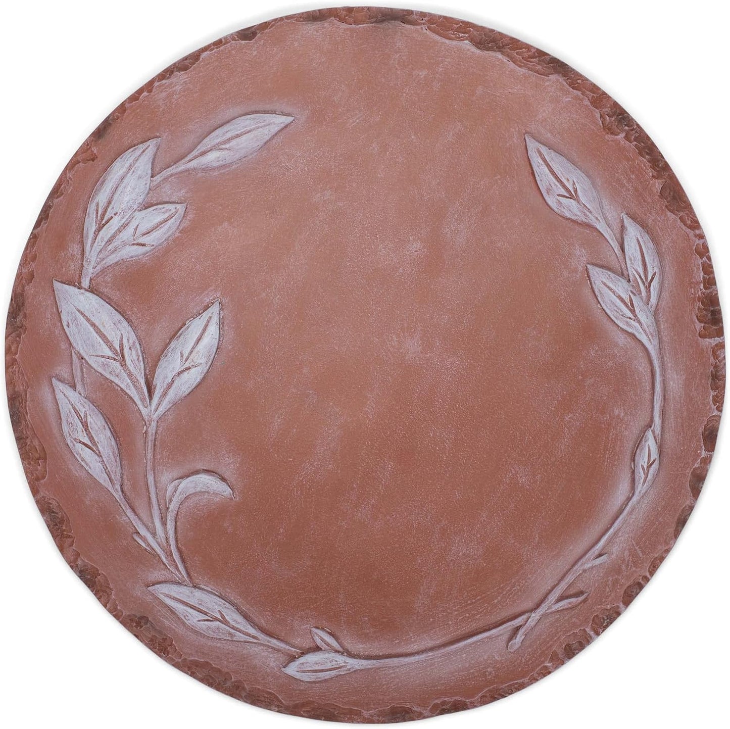Corona laurel floral resina 12" decorativa jardín