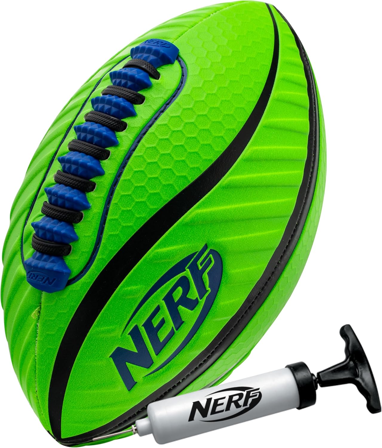 Bolas fútbol agarre espiral Spacelace patentado con bomba