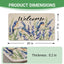 Tapete decorativo pájaros azules acuarela antiderrap