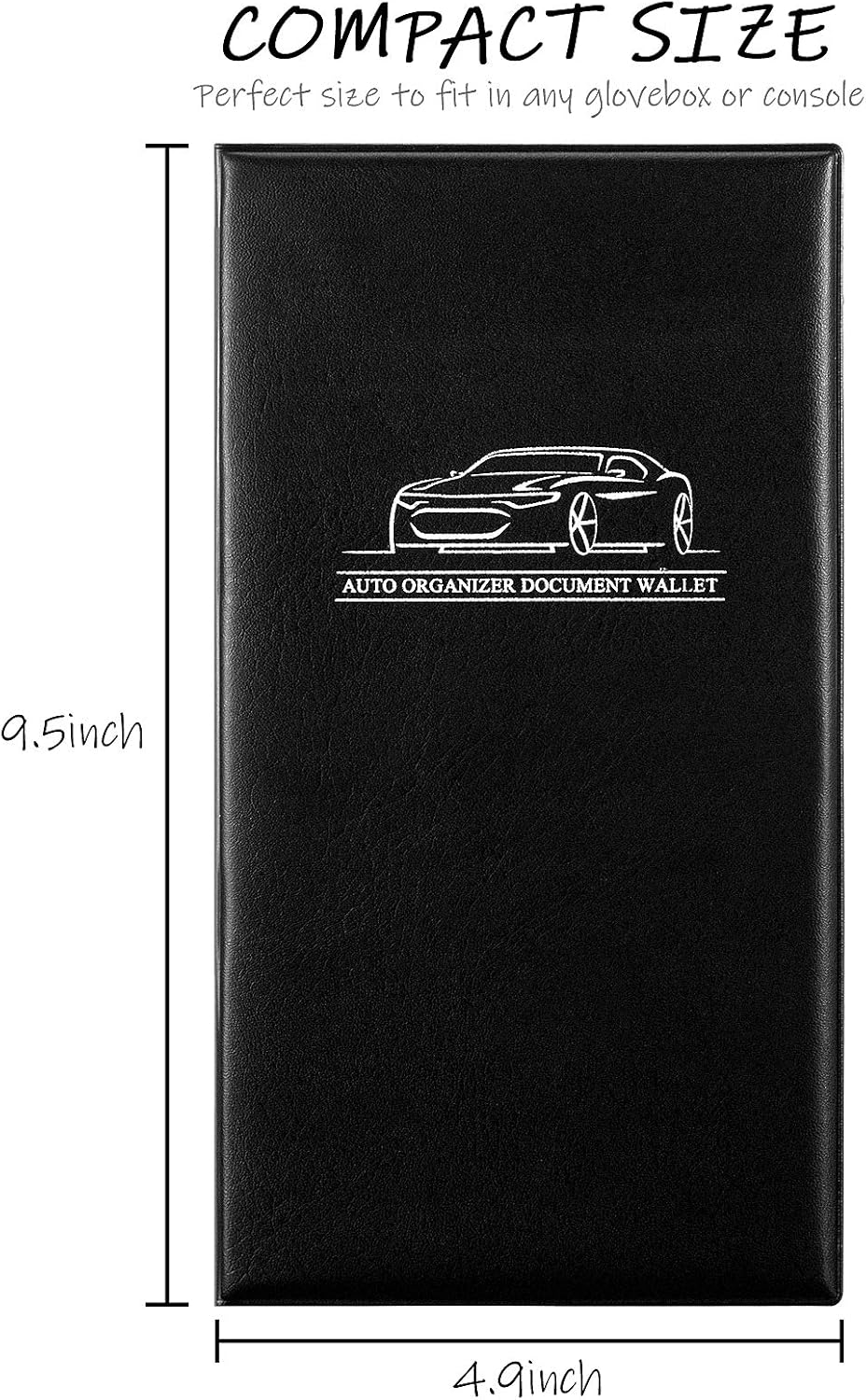 4 Pzas Seguro Coche y Tarjeta Registro Cartera Documentos
