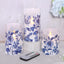 Velas parpadeantes azul y blanco con control