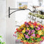 Ganchos colgantes para pared 11pulg metal cestas flores pájaros