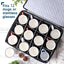Organiz. tazas café apilable con divisores 12