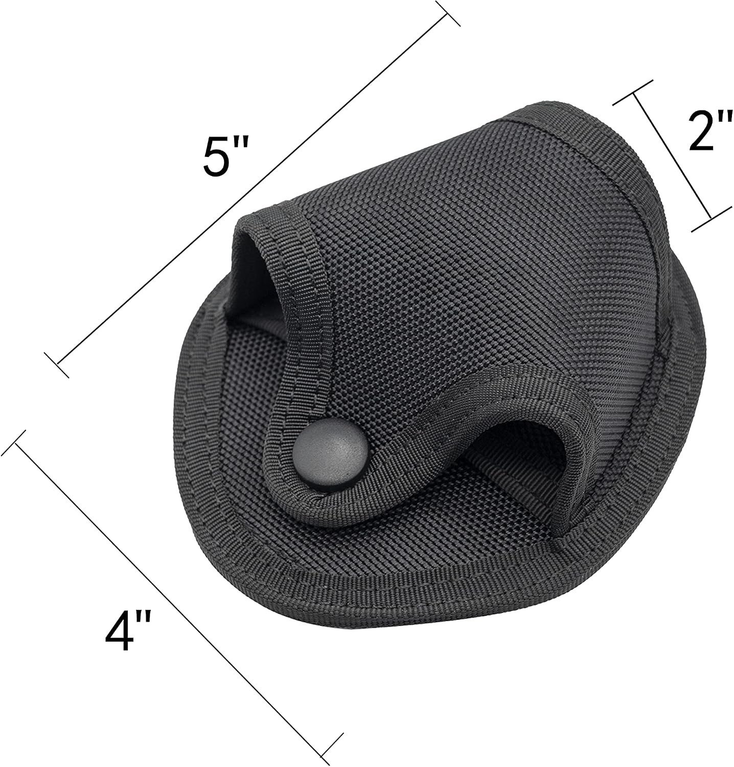 Funda esposas nailon abierta con bisagras para cinturón policial