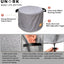 Cubierta redonda hoguera 19.5" impermeable gris