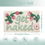 Tapete baño floral microfibra antiderrap suave lavable