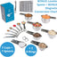 Juego tazas y cucharas medidoras acero inox 16-7