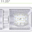 2 Luces LED techo coche RV remolque DC 11-18V blanco