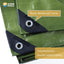 Lona polietileno impermeable 10x20ft UV con ojales pack 2