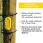 Interruptor corte eléctrico cerco plástico amarillo pack 2