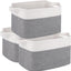 3 Cestas Almacenamiento 13x9.85x8.7" Tejida con Asas