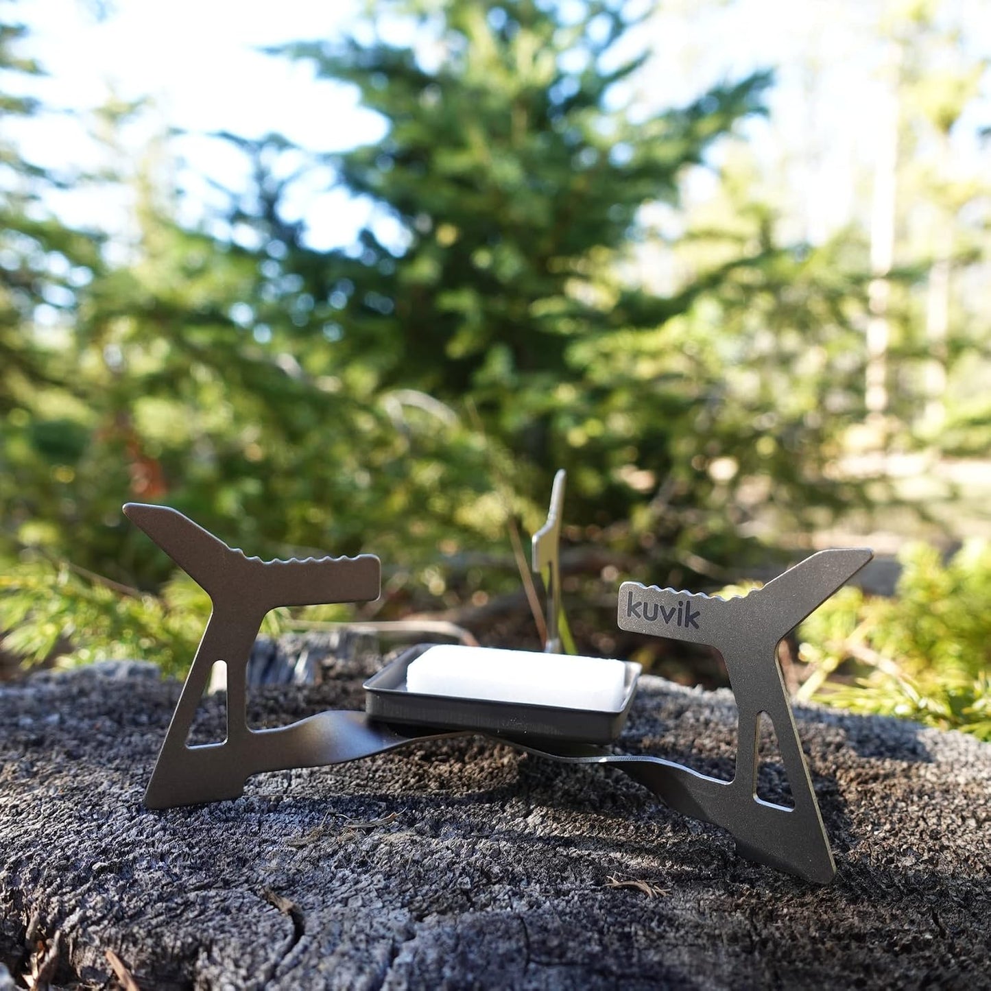 Estufa micro titanio ultraligera para mochileros camping
