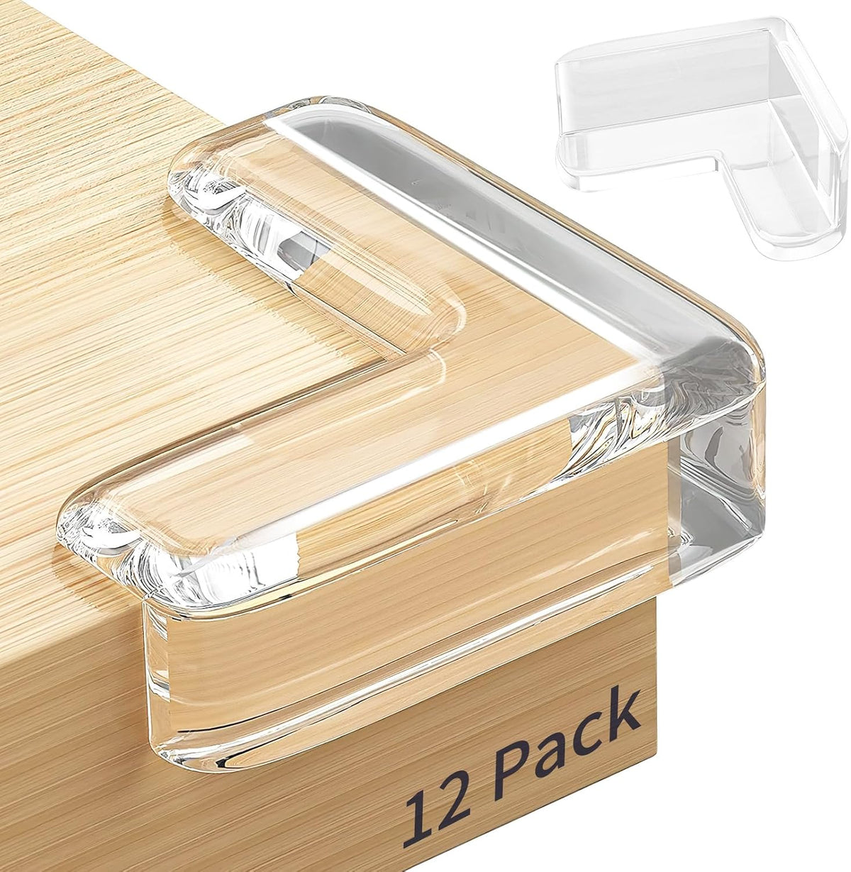 Pack 12 Protectores Esquina Mesa Transparente Seguridad