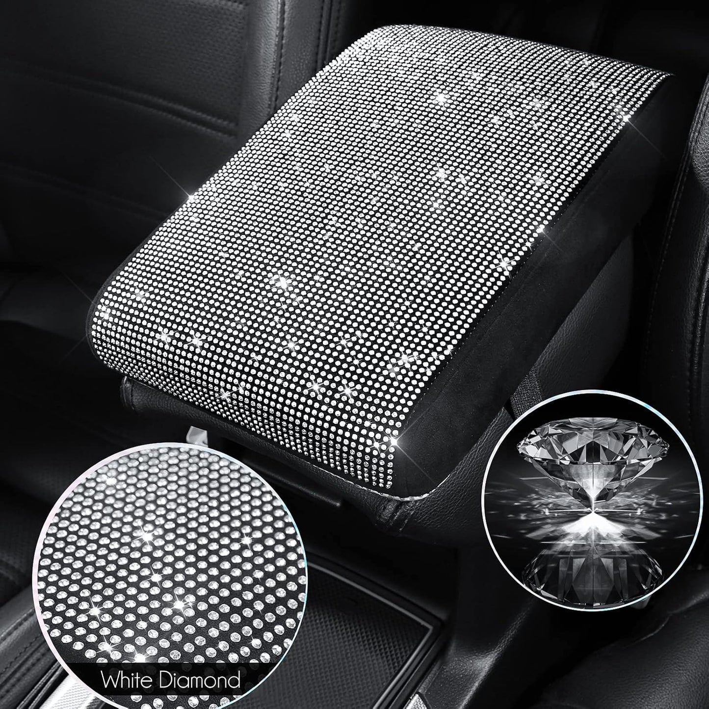Funda consola coche con diamantes y espuma visco