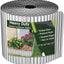 Borde jardín acero galvanizado 8x10ft plateado