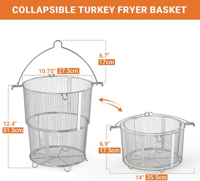 Cesta plegable freidora pavo Char-Broil sin aceite