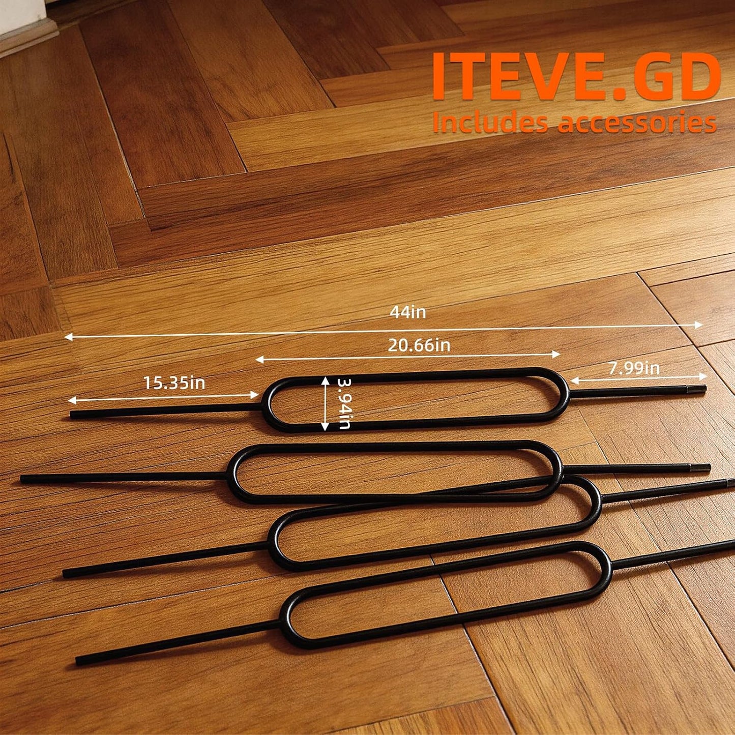 Balaustradas hierro forjado 10uds vástago oval hueco