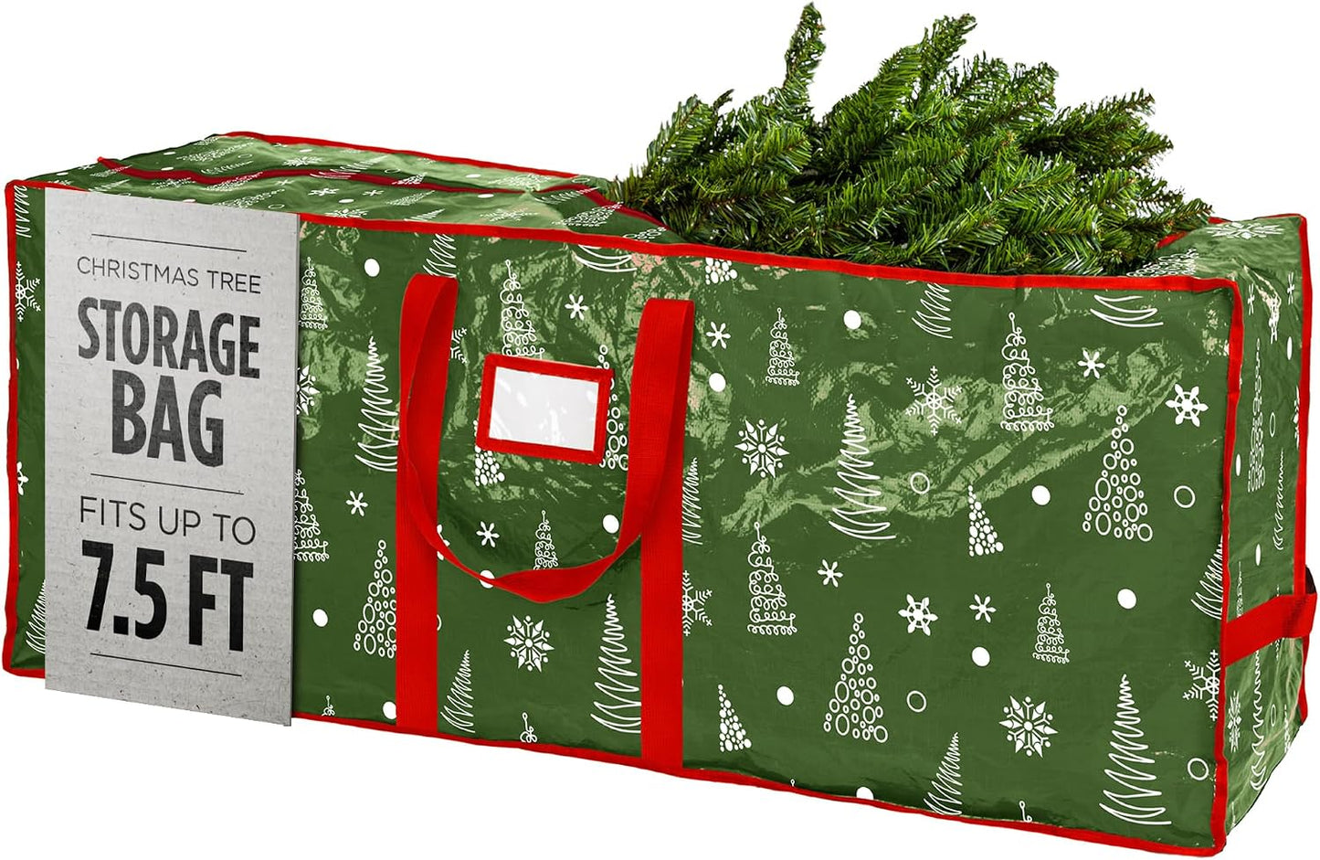 Bolsa almacenamiento árbol Navidad 7.5" impermeable con asas