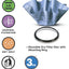 Filtros secos reutilizables anillo montaje 90585 pack 9