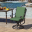 2 Cojines Silla Exterior 20x20 Resistentes Lluvia Verde