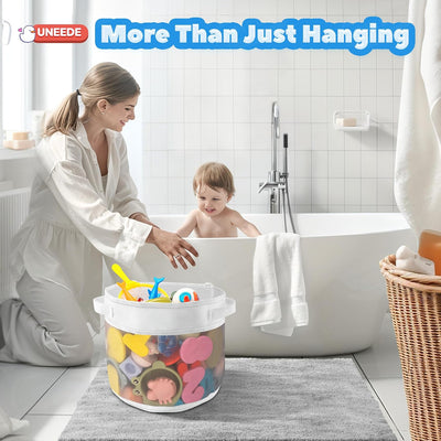 Organiz. juguetes bañera 4.15gal acceso rápido bebé