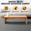 Alfombra marina antiderrap 5x10ft gris humo 0.2pulg