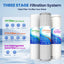 Sistema filtro agua 3 etapas 20x4.5pulg reducir hierro cloro