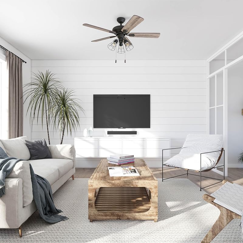 Ventilador techo LED 42" estilo industrial