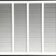 Rejilla ventilación acero estampado 24x20pulg blanco