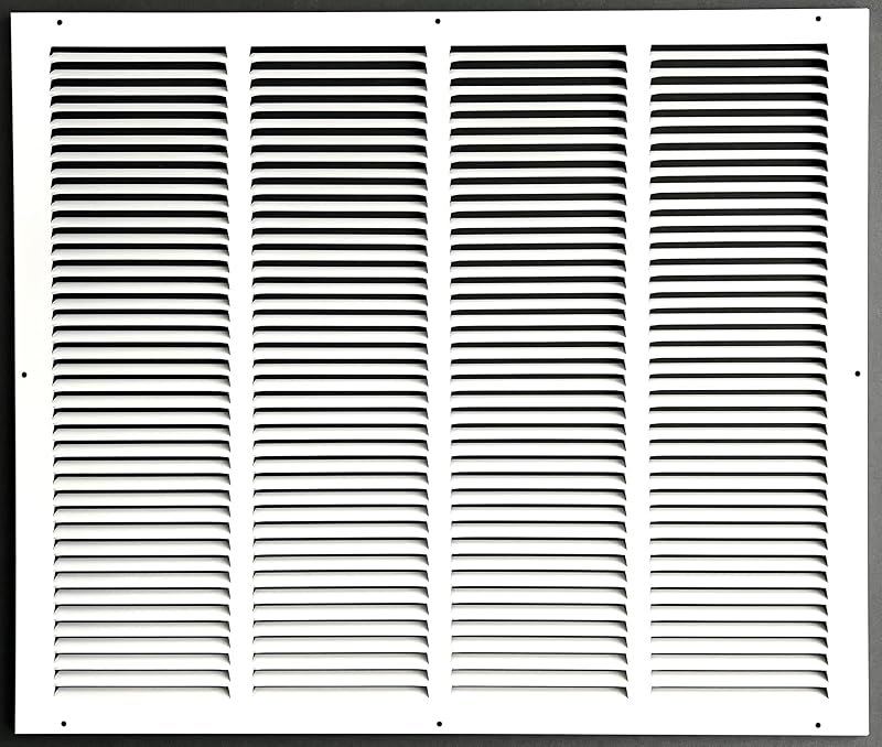 Rejilla ventilación acero estampado 24x20pulg blanco