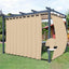 Cortinas patio pestaña desmontable 110x120pulg color be