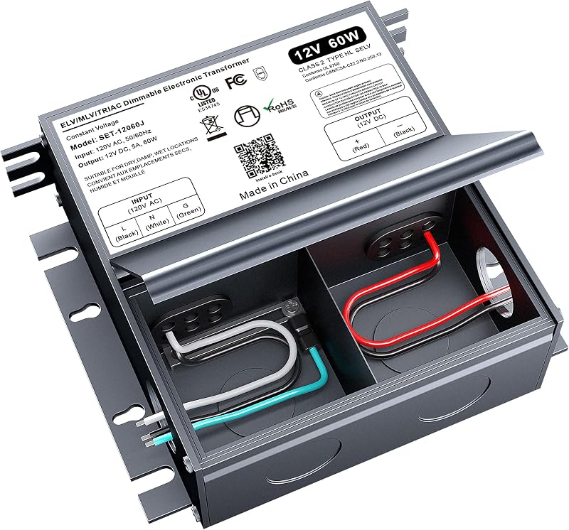 Controlador LED 60W 12V con caja triac comp