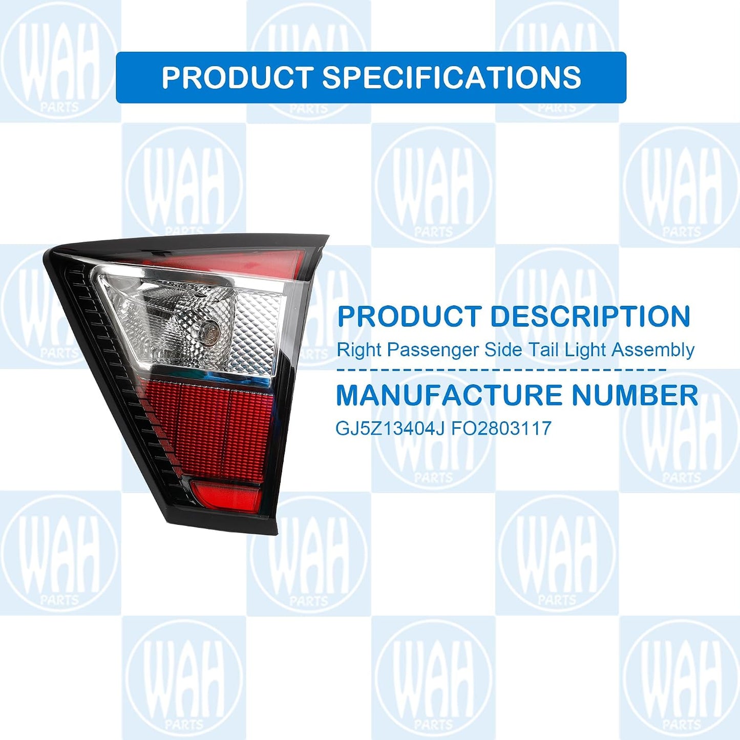 Luz trasera interior pasajero Ford Escape Kuga 17-19