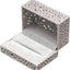 Caja terciopelo para anillos de compromiso gris