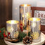 Velas LED copo nieve con control remoto y temporizador