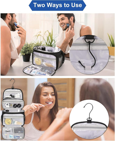Neceser colgante resistente al agua para hombre y mujer color negro