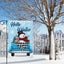 Bandera jardín invierno 12x18pulg doble cara camión muñeco nieve