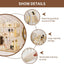 Organiz. baño estante cosméticos 3 niveles color dorado