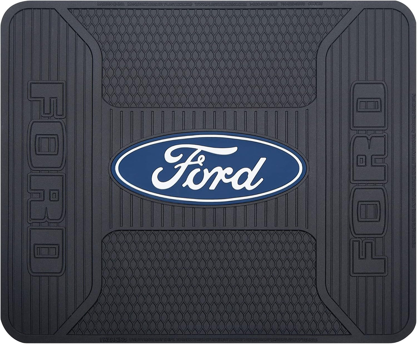 Alfombras traseras ovaladas azules comp Ford set 2