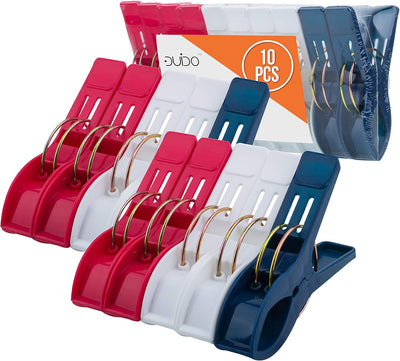 Clips para toallas silla playa rojo blanco azul