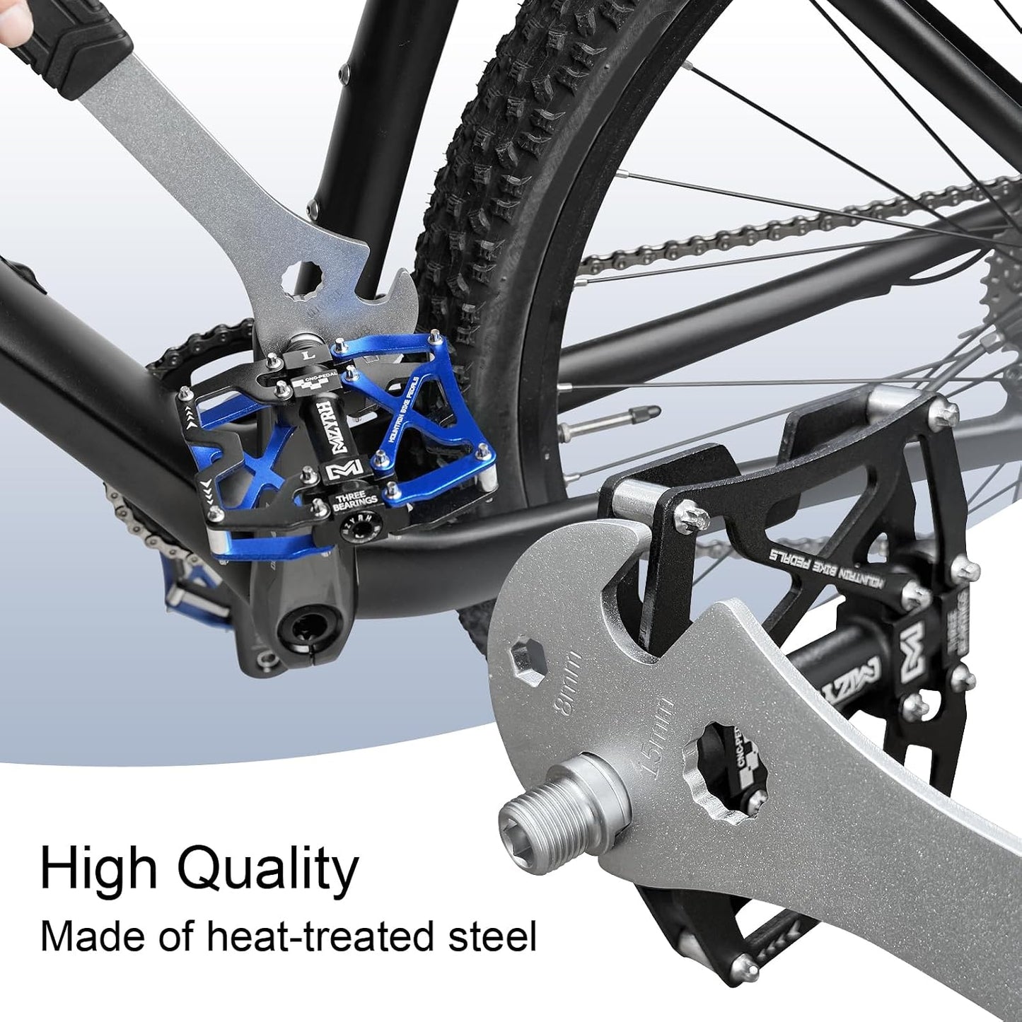 Llave pedal bicicleta mango largo carretera y montaña