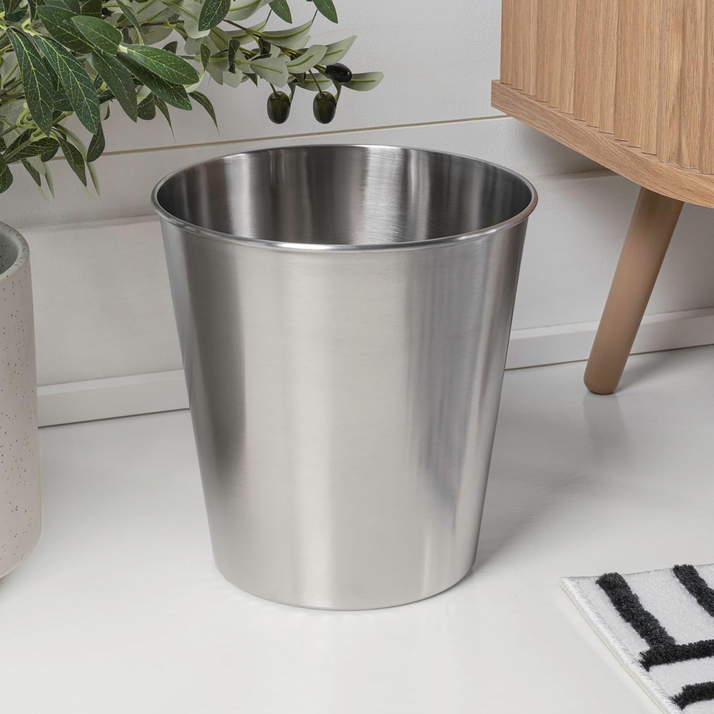 Cubo basura acero cepillado 2gal set 2
