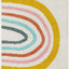 Alfombra área arco iris 2'2"x3'11" marfil/amarillo